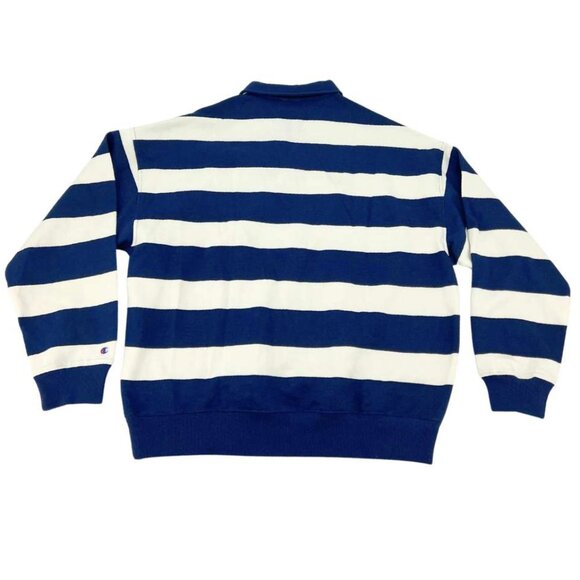 Champion Women's Blue & White Pullover Fleece Sweater | Various Sizes - Picture 2 of 4